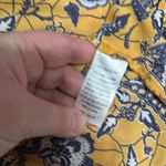 Tabitha Webb  Yellow and Blue Floral Print Sleeveless Blouse Photo 4