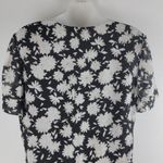 Tory Burch Silk Shift Dress Lined Printed Short Sleeve Size M Photo 6