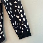 Boutique ⭐️ Talia long sleeve black top with white polka dots size large NEW Photo 13