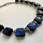 Vintage Coro blue moonglow choker necklace Photo 2