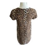 Line and Dot  Stunning leopard print tunic dress, fully lined, short sleeves, back zipper, excellent condition, size xs Measurements: Bust: armpit to armpit 17 inches  Length: shoulder seam to bottom 32  Photo 6