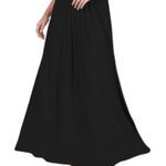 Lane Bryant  Plus Size Basic Solid Black Maxi Skirt Photo 0