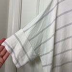 Loft NWOT  women’s white light gray cowl neck soft lounge loose relaxed tunic top Photo 1