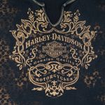 Harley Davidson Y2K Cheetah Gold Sparkly Tank Top Photo 4