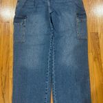 Forever 21 Dark Wash Baggy Cargo Jeans Photo 0