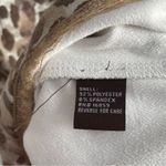 J. McLaughlin Diaz Animal Print Faux Suede Cowl Neck Sheath Dress Brown Small Photo 5