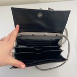 Nine West NWOT light gray buckle strap crossbody accordion magnetic purse bag Photo 3