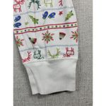 Hanna Andersson Womens Pajama Pants Size S White Christmas Print Organic Cotton Photo 3