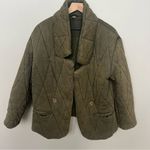 Free People Tawny Pillow Puffer Jacket Coat Washed Green Oversized Size Small Photo 3