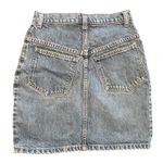 VTG 80s 90s youthful cottagecore whimsy floral fabric detail denim mini skirt 26 Photo 1