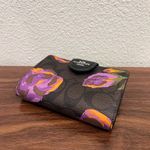 Coach Medium Corner Zip Wallet In Signature Canvas With Rose Print cl675 Photo 2