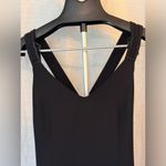 Donna Morgan little black dress beaded criss cross back size 10 Photo 3