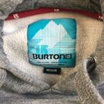 Burton Snowboarding Logo Gray Hoodie Graphic Sweatshirt M Pouch Pocket Unisex Photo 5