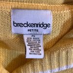 Breckenridge Vintage  Petites Yellow Sailor Embroidered Cardigan Size S Photo 2