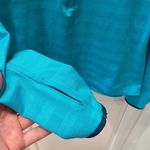 Nike Pro Warm 1/2 Zip Shadow Stripe Pullover Top M Blue Athletic Cold Gear Photo 3