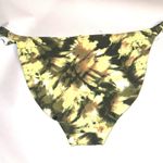 Aerie NEW Ruffle Tie Dye Bikini Bottom Green Yellow Size Large Photo 3