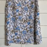 Laura Ashley  Sleeveless Linen Floral Romantic Mini Dress Lace Pockets - 12 Photo 14