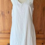 Charlie Paige  White Sleeveless Linen Dress with silver Ring Details. Size S/P Photo 0