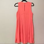 Daniel Rainn  Coral Sleeveless Pleated Back Mini Dress Womens S Preppy Casual Sun Photo 4