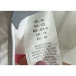 La Blanca Women's White One Piece Swimsuit Size 10 Twist Front Mesh Waist Halter Photo 7