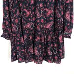 Rebecca Taylor La Vie  Long Sleeve Madeline Mini Dress Large Paisley Boho Photo 10