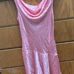 Love Shack Fancy  pink satin cowl neck dress Photo 0