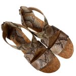 Adrienne Vittadini  Women's Snake Print Cary Open Toe Casual Strappy Sz 9. 5 NWB Photo 1