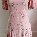 & Other Stories & Other Stories • Pink Floral Puffed Sleeve Mini Dress Photo 0
