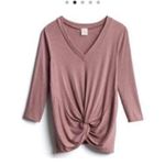 Kaileigh  stitch fix perla knot front purple top Photo 1