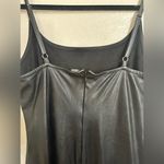Wild Fable  Black Faux Leather Spaghetti Strap Dress Photo 3