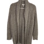 Joie  Brown Wendi Boucle Wool Blend Open Front Cardigan Sweater Medium Photo 6
