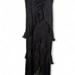 Jaygodfrey Black Ruffle maxi Dress Photo 5
