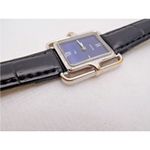 Christian Dior x Bulova women’s retro vintage black/silver watch with blue face Photo 4