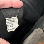 Womens Leather Cowboy Boots 10 Gray Slouchy Heeled Draped Rodeo Western Ankle Photo 9