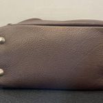 st. john's bay  Leather Purse Brown Soft Shoulder Bucket Tote Photo 3