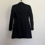 ZARA NWT  Pearl Button Blazer Dress in Black Small Photo 5