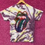 The Rolling Stones Psychedelic Hot Lips Rock Band Tie Dye M Photo 0