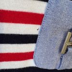 Tommy Hilfiger  Striped T-Shirt Dress Blue Pocket‎ Red White Size Medium Photo 5