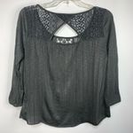 American Eagle  Outfitters Women's Long Sleeve Crochet Top Green Size XS Photo 7