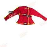 Liz Claiborne Red Silk Suit Dress, Size 8 Petites, Vintage Double Breasted Dress Photo 3