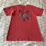 Daydreamer Free People Orange Pink Coral Grateful Dead Dancing Bears Oversized T-Shirt Sz S Photo 24