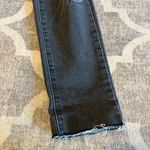 Special A  distressed raw hem skinny jeans size 3 charcoal denim Photo 5