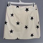 White Leather Skirt Black Photo 3