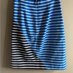 J.Crew Asymmetrical Striped Skirt in Navy and Blue Photo 4