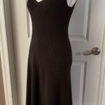 Elie Tahari Ribbed Knit A-Line Midi-Dress in Loden Photo 8