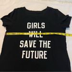 American Eagle AEO Soft & Sexy T Black Tee Shirt Size XS Girl Power Slogan Photo 4