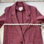 Old Navy Womens XS Red Marled Herringbone Knit Sweater Jacket Longline *Flaws Photo 10