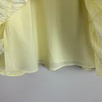 Abercrombie & Fitch  Seersucker Trapeze Tiered Mini Dress in Light Yellow Size‎ S Photo 6