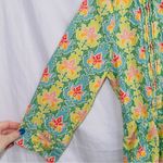 Matilda Jane  Green Acres Floral Print Button Down Tunic Top Mini Dress size SM Photo 1