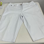 Ruby Rd Womans Favorites White Stretch Crop Pants Elastic Waist Wide Leg 22w Photo 0